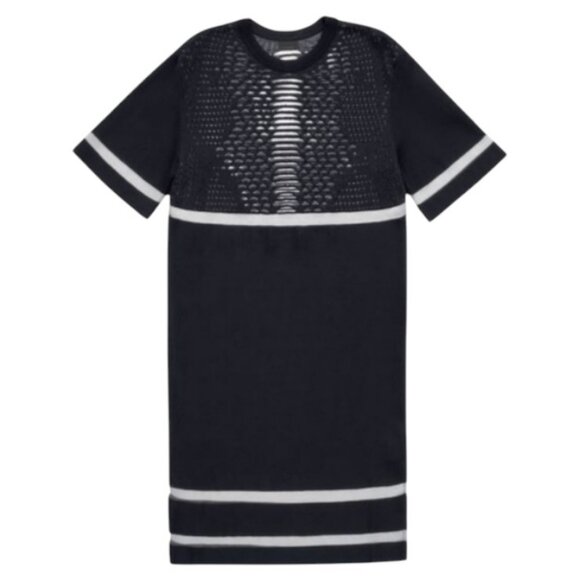 Alexander Wang x H&M black sheer mesh panel mini dress size S - Picture 3 of 6